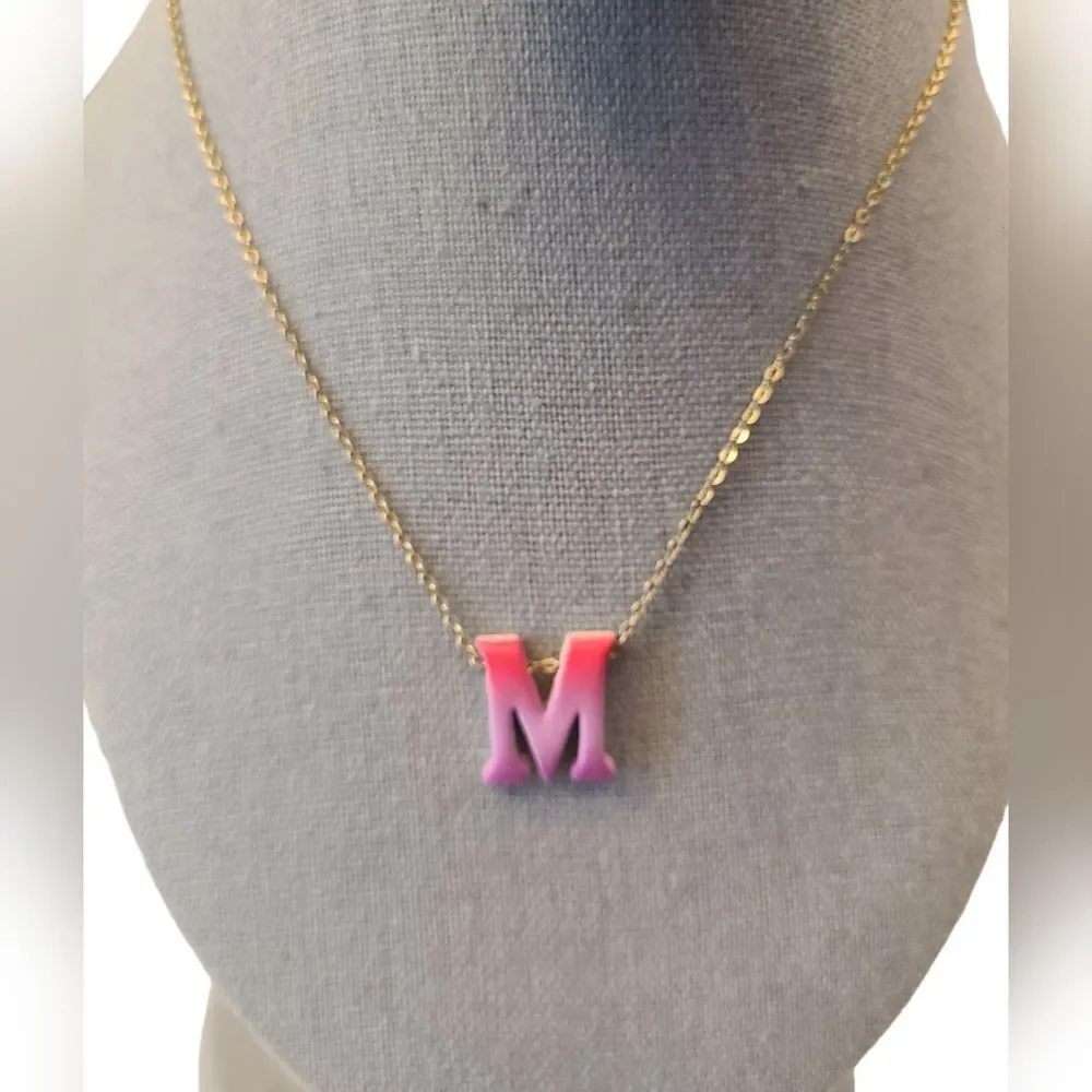 Vintage Necklace Monogram 1/2